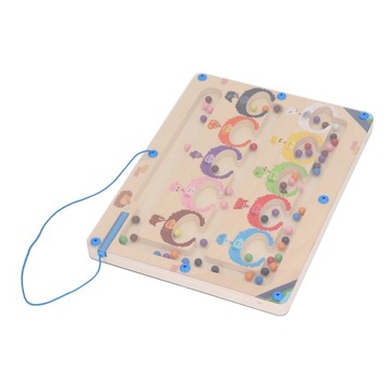 Деревянная магнитная игрушка-лабиринт с распознаванием цвета G4