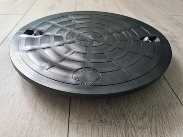 POKRYWA CZARNA WŁAZ DEKIEL RURY STUDNI 1,5T CZARNY 400 mm