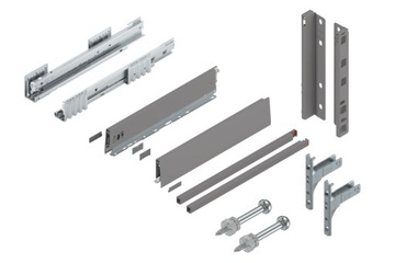 BLUM Szuflada Merivobox 500 Wysoka E BLM Szara