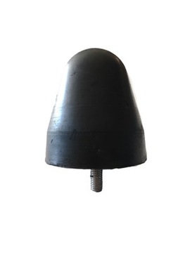 Odbój gumowy stożkowy, ze śrubą M12 wys 110mm D-47