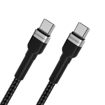 КАБЕЛЬ WOZINSKY ПЛЕТЕННЫЙ КАБЕЛЬ ДЛЯ ЗАРЯДКИ USB-C / USB-C PD 65 Вт 2 м