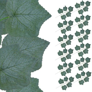 12x GAŁĄZKA SZTUCZNYCH LIŚCI WINOROŚL OMSZAŁYCH JESIENNE DODATEK 51 cm