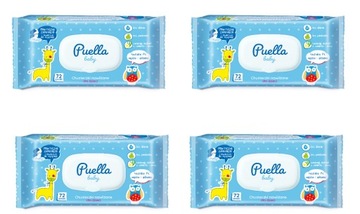 4x CHUSTECZKI NAWILŻANE DLA DZIECI ZAMYKANE BEZ ALKOHOLU LEWIATAN PUELLA