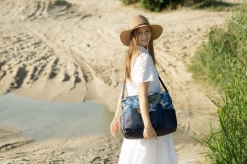 СУМКА ДЛЯ КОЛЯСКИ FOREST ADVENTURE ИЗ ЭКО КОЖИ, БЕЛАЯ