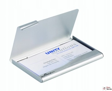 PUDEŁKO NA WIZYTÓWKI ETUI ALUMINIOWE WYSOKA JAKOŚĆ