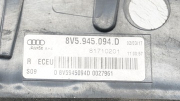 LAMPA PRAWY LEWY TYŁ PRAWA LEWA KOMPLET AUDI A3 8V SEDAN LIFT