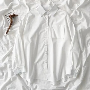 White Women School Shirts Fashion JK Preppy Style