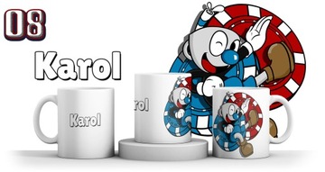 KUBEK CUPHEAD PREZENT + IMIE + KARTONIK