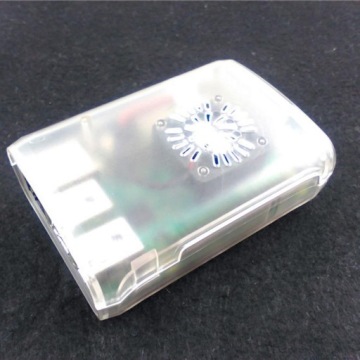 Чистый корпус с поддержкой вентилятора ABS Box для B+ / Pi 2