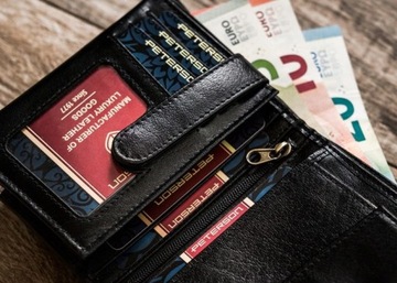 Мужской кожаный мотоциклетный кошелек RFID 5583