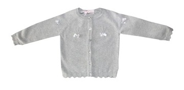 Sweterek dziewczęcy szary B&Q KIDS 92/98