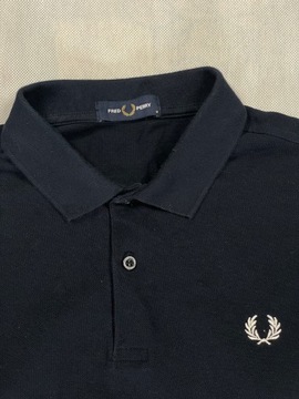 Fred Perry Polo Męskie Granat Logo Klasyk Unikat IDEAŁ M