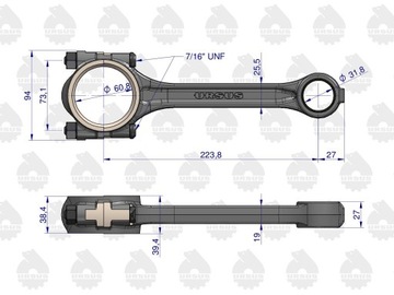 Zawór wtyczka M22x1.5 skręcane WARYŃSKI