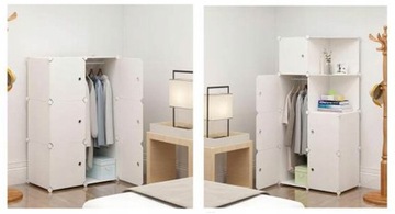 БОЛЬШОЙ МОДУЛЬНЫЙ ШКАФ БЕЛЫЙ ШКАФ ВМЕСТИТЕЛЬНЫЙ ШКАФ ПОЛКИ КНИЖНЫЙ ШКАФ