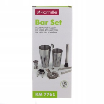 Набор DRINK SHAKER-BARMASTER KIT 9-piece KAMILLE