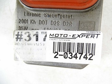 MERCEDES S TŘÍDA W220 MĚNIČ XENON 1307329052