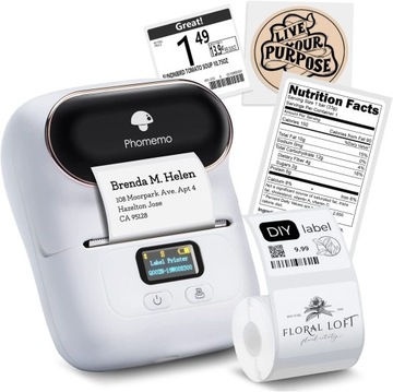 Термопринтер этикеток Phomemo M110 с Bluetooth-приложением Android IOS