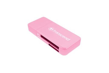 TRANSCEND F5 RÓŻOWY CZYTNIK kart USB 3.0 SD HC XC