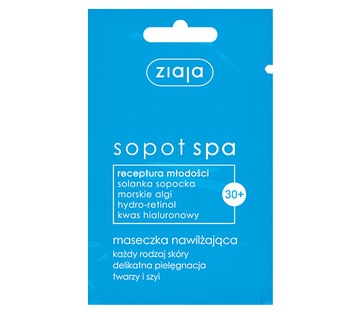 ZIAJA SOPOT SPA MASECZKA NAWILŻAJĄCA, HIALURONOWY
