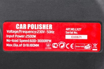 SZLIFIERKA POLERKA SAMOCHODOWA Z REGULACJA OBROTOW MOCNA MASZYNA POLERSKA