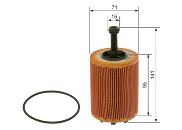 BOSCH FILTR OLEJE SEAT SKODA VW 1457429192