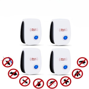 Набор из 4 шт. Ультразвуковые отпугиватели насекомых и грызунов