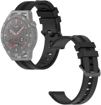 УНИВЕРСАЛЬНЫЙ РЕМЕШОК 22 мм для SMARTWATCH SAMSUNG HUAWEI XIAOMI ЧЕРНЫЙ