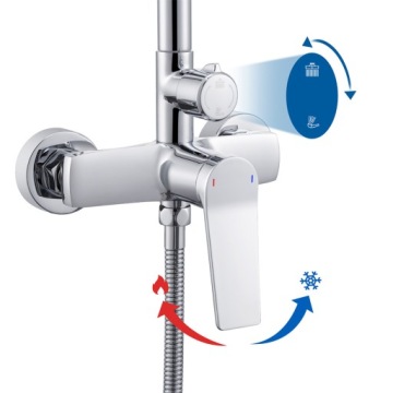 Накладной душевой набор Rain Shower РЕГУЛИРУЕМАЯ ВЫСОТА 90-124 СМ