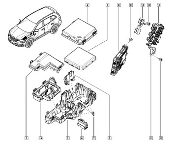 POUZDRO SKŘÍŇKY ELEKTRICKÉ RENAULT KADJAR KOLEOS II 243814BA0A