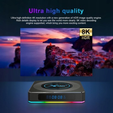 ТВ-приставка X96 X4 Amlogic S905X4 с RGB подсветкой Android 11