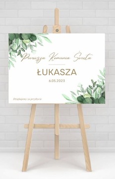 Plakat Plansza PIERWSZA KOMUNIA ŚWIĘTA 65x100cm
