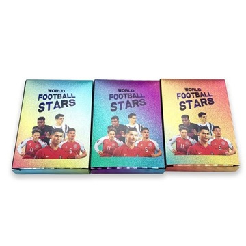 НАБОР 55 ФУТБОЛЬНЫХ КАРТОЧЕК «РАДУГА» С ФУТБОЛИСТАМИ – УНИКАЛЬНЫЙ ПОДАРОК