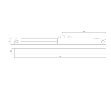 ДВОЙНОЙ ДОВОДЧИК МЕДЛЕННЕЕ ДЛЯ РАЗДВИЖНЫХ ДВЕРЕЙ LOFT