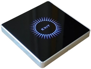 ZEWNĘTRZNY NATYNK PRZYCISK WYJŚCIA OTWARCIA DRZWI FURTKA CZARNY IP68 METAL