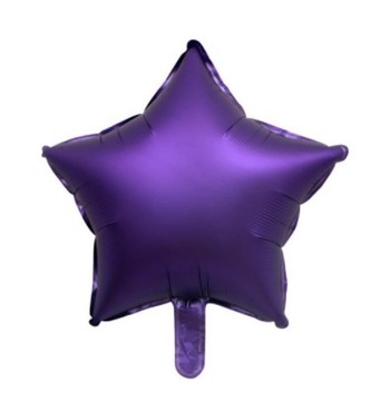 Balon foliowy fioletowa gwiazdka 18