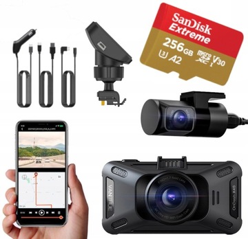 REJESTRATOR VANTRUE X4S DUAL DUO 2CH WIFI + 256GB