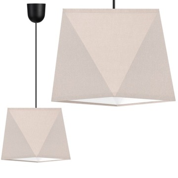 LAMPA WISZĄCA ŻYRANDOL SUFITOWA DIAMENT ABAŻUR LED