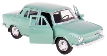 SKODA 100 MODEL METALOWY WELLY 1:34/39 ZIELONY