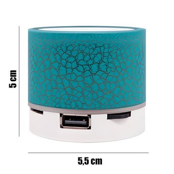 БЕСПРОВОДНОЙ МИНИ-ПОРТАТИВНЫЙ Bluetooth-ДИНАМИК USB SD СО СВЕТОДИОДОМ