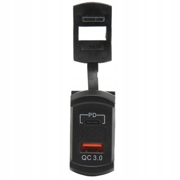 Ładowarka samochodowa USB typu PD QC 3.0 z
