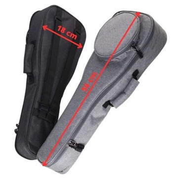 21-дюймовый водонепроницаемый чехол для гавайской гитары сопрано, серый чехол-рюкзак
