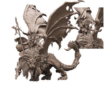 Dark Elf on Manticore - Avatars of War