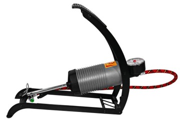 МОЩНЫЙ АВТОМОБИЛЬНЫЙ НОЖНОЙ НАСОС с манометром НАЧИНАЕМ ПОЛЬСКОЕ ПРОИЗВОДСТВО НАКОНЕЧНИКОВ