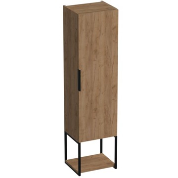 Słupek łazienkowy wiszący 33cm dąb craft złot Kobe