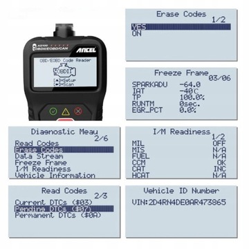 СКАНЕР OBD2 ДИАГНОСТИЧЕСКИЙ ТЕСТЕР, ПОЛЬСКИЙ ЯЗЫК
