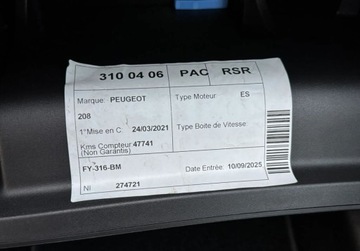 Peugeot 208 II Hatchback 1.2 PureTech 102KM 2021 Peugeot 208 TYLKO 47 tys.km navi PISEMNA GWARANCJA w cenie Transport KR, zdjęcie 3