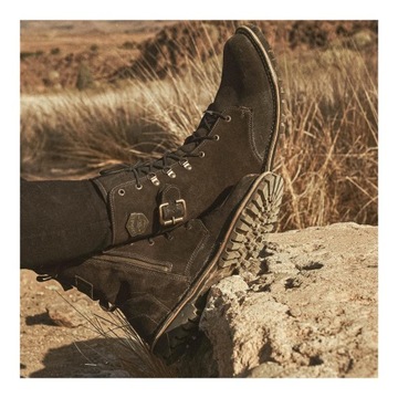 Мотоциклетные ботинки BROGER OHIO BLACK, черные, БЕСПЛАТНО