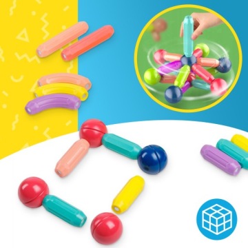 БОЛЬШИЕ КОНСТРУКТИВНЫЕ МАГНЕТИЧЕСКИЕ СТИКЛЫ EDUCATIONAL STICKS XXL 98 шт.
