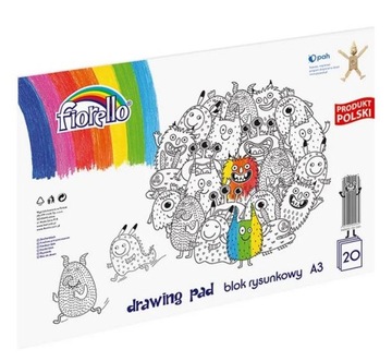 Blok rysunkowy A3/20 biały