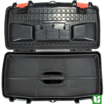Ящик для инструментов-органайзера Ergo Basic, 19,5 дюймов, черный, 260x480 мм